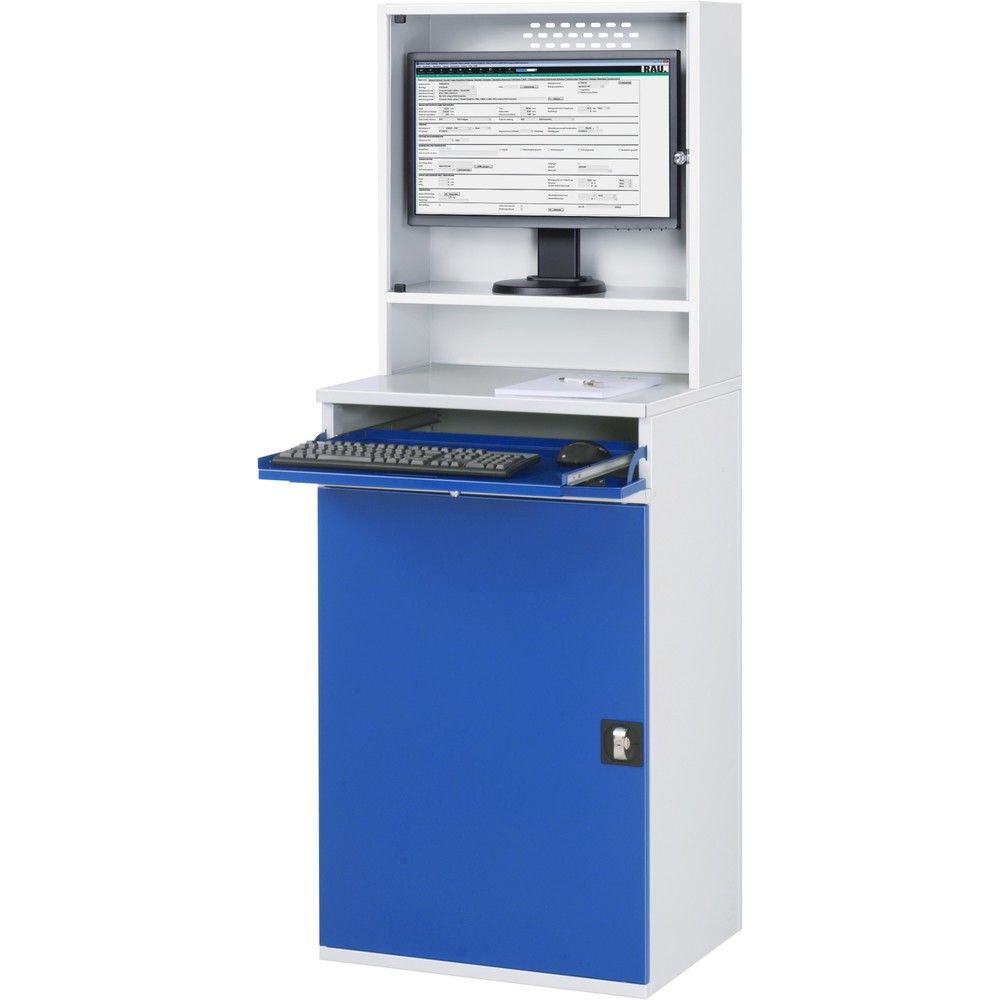 Productafbeelding nr. 2: Computerwerkplek RAU met monitorbehuizing, stationair