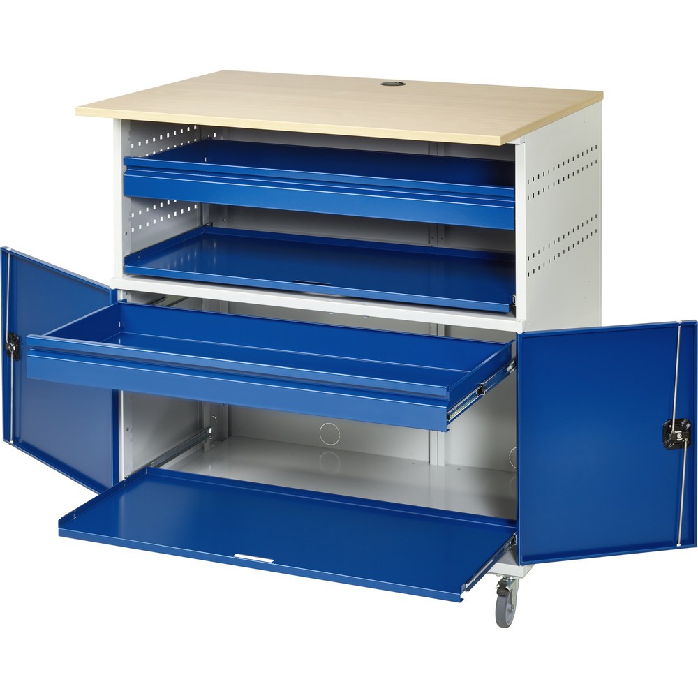 Productafbeelding nr. 3: Computertafel RAU met monitorbehuizing, mobiel