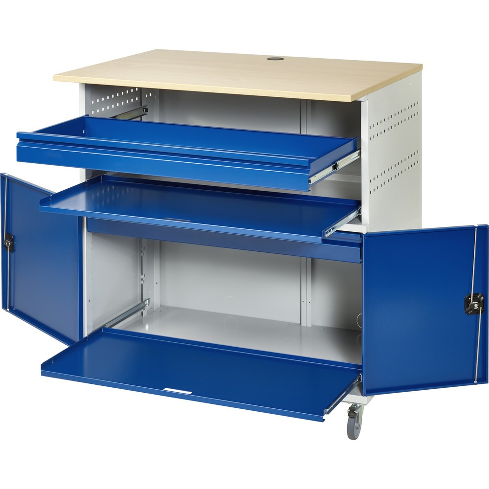 Productafbeelding nr. 4: Computertafel RAU met monitorbehuizing, mobiel