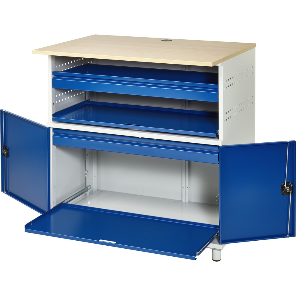 Productafbeelding nr. 4: Computertafel RAU met monitorbehuizing, stationair