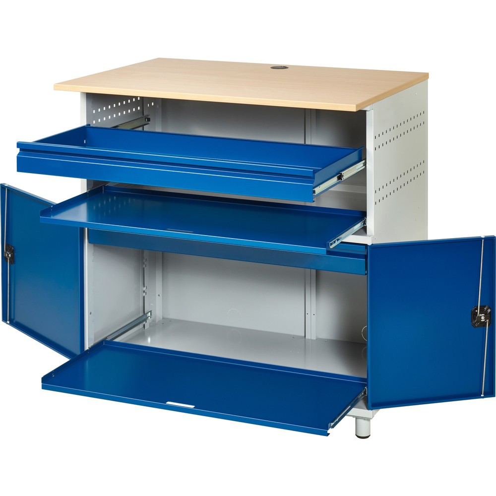 Productafbeelding nr. 5: Computertafel RAU met monitorbehuizing, stationair
