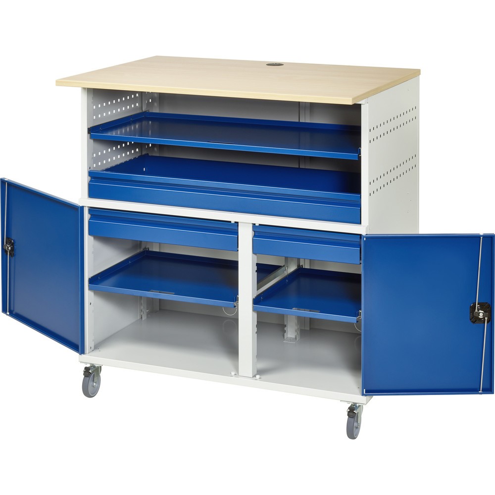 Productafbeelding nr. 4: Computertafel RAU met monitorbehuizing, stationair