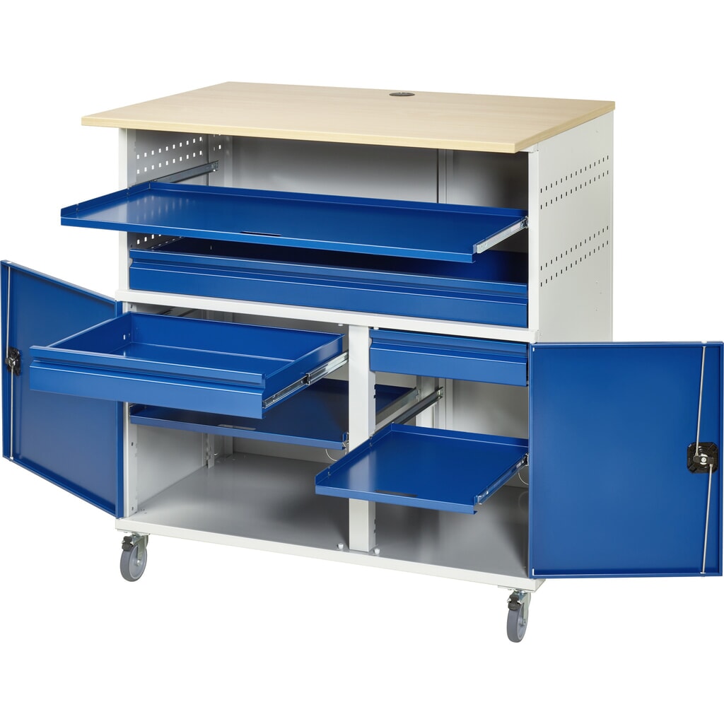 Productafbeelding nr. 5: Computertafel RAU met monitorbehuizing, stationair