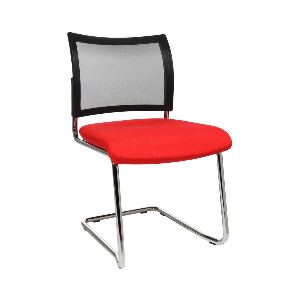 Product afbeelding: Conferentiestoel Topstar® New Age met netrugleuning, rood