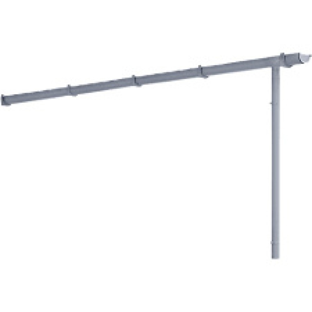 Product afbeelding: Dakgoot met regenpijp voor overkapping Basic voor breedte 2.145 mm