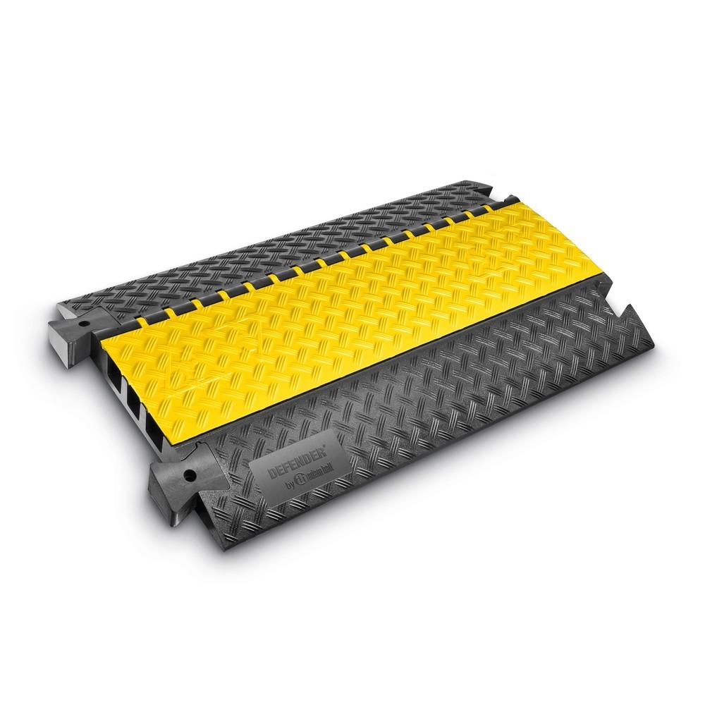 Product afbeelding: Defender® by Adam Hall kabelbrug 3, 3 kanalen, zwart/geel