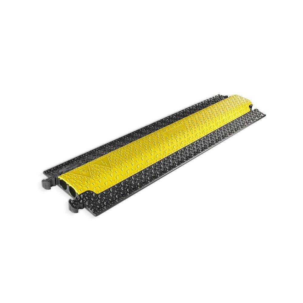 Product afbeelding: Defender® by Adam Hall kabelbrug MICRO 2, 2 kanalen, zwart/geel