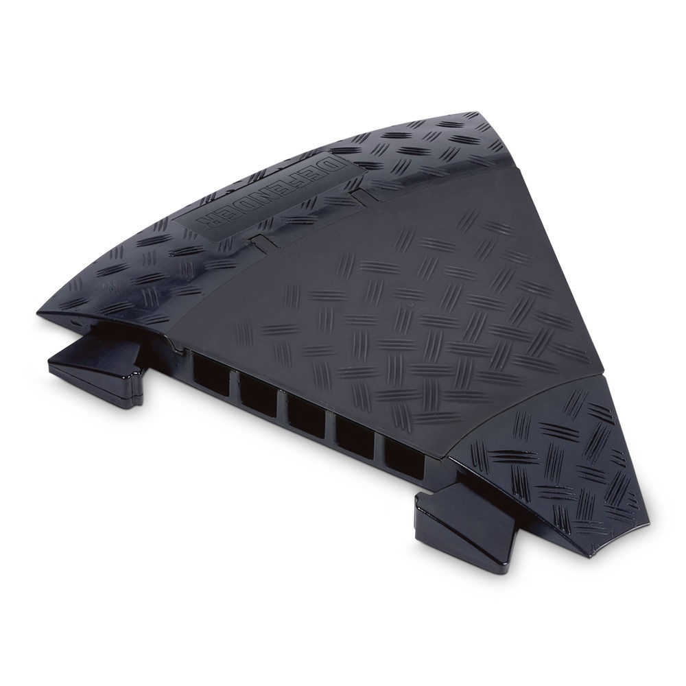 Product afbeelding: Defender® by Adam Hall kabelbrug MIDI 45° bocht, met connectoren, 5 kanalen, zwart