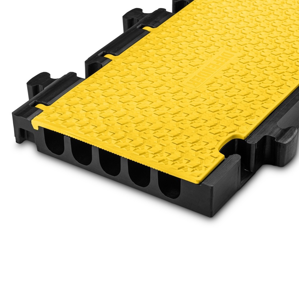 Productafbeelding nr. 3: Defender® by Adam Hall kabelbrug MIDI 5 2D middensectie, 5 kanalen, zwart/geel, halve uitvoering