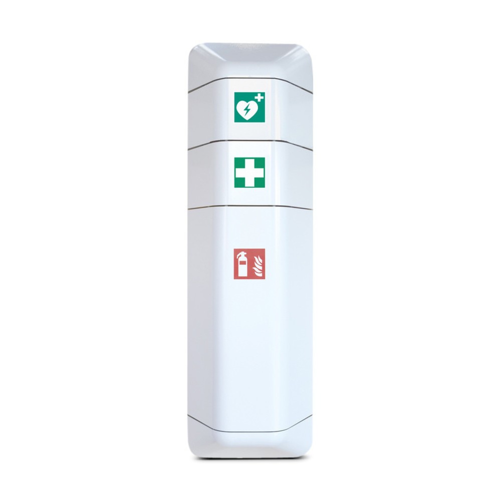 Product afbeelding: Defibrillator opzetstuk voor opbergkast voor brandblusser, wit
