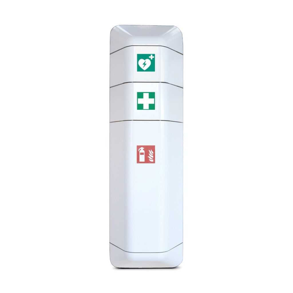 Product afbeelding: Defibrillator opzetstuk voor opbergkast voor brandblusser, wit
