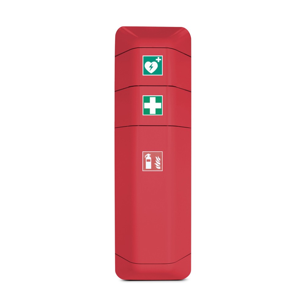 Product afbeelding: Defibrillator opzetstuk voor opbergkast voor brandblusser, rood