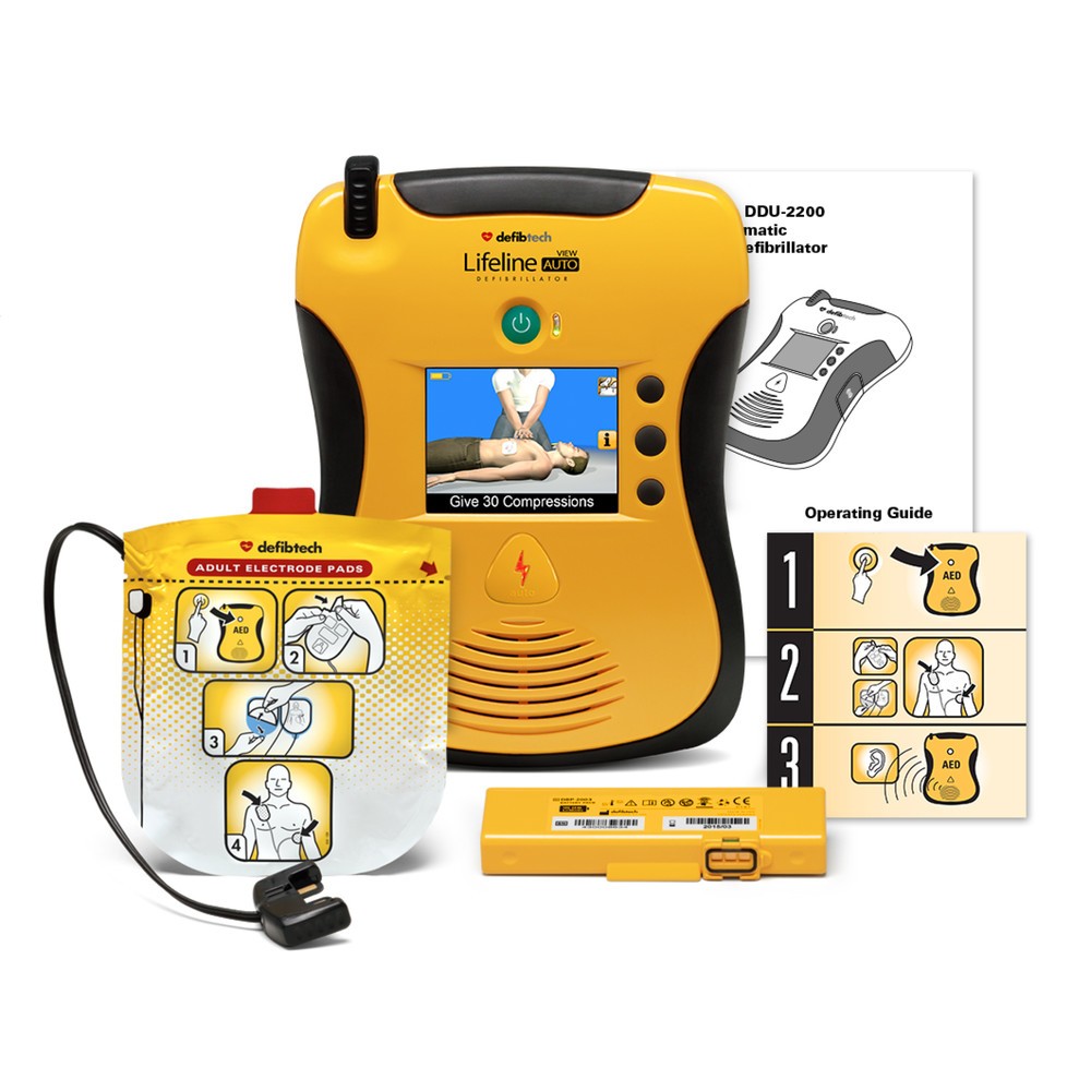 Productafbeelding nr. 2: defibtech Defibrillator Lifeline View AUTO AED, inclusief Safe-Set