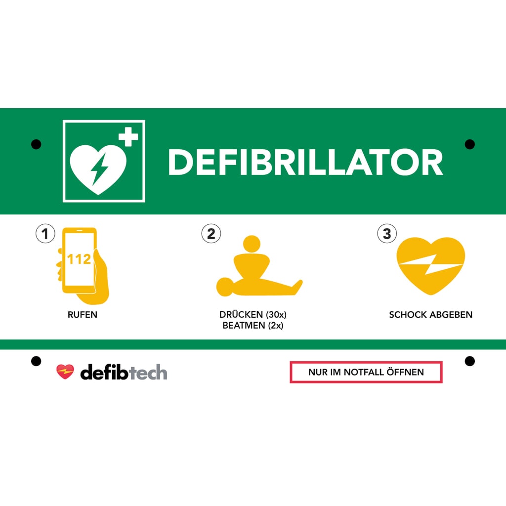 defibtech Defibrillatorkast met geluidsalarm, signaalgroen Productafbeelding nr. 2: defibtech Defibrillatorkast met geluidsalarm, signaalgroen
