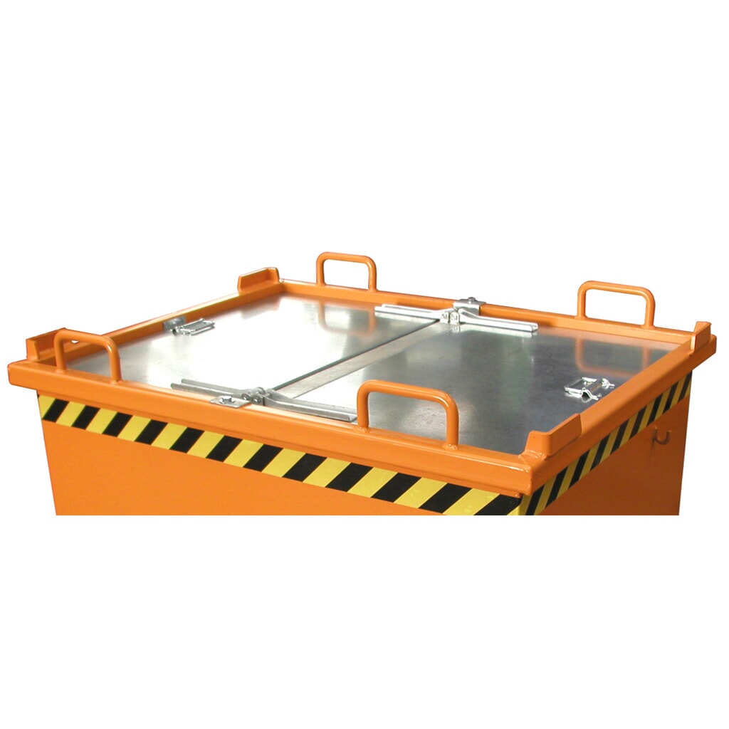 deksel voor Bauer® kiepcontainer met klapbodem met inhoud 0,5-1 m³ Product afbeelding: deksel voor Bauer® kiepcontainer met klapbodem met inhoud 0,5-1 m³