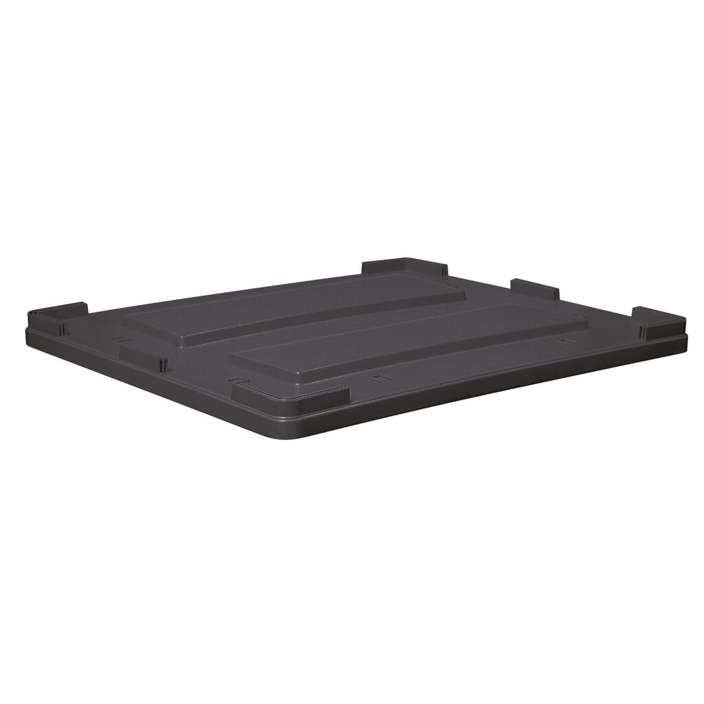 Product afbeelding: Deksel voor containers van polyethyleen, volume 610 liter, antraciet