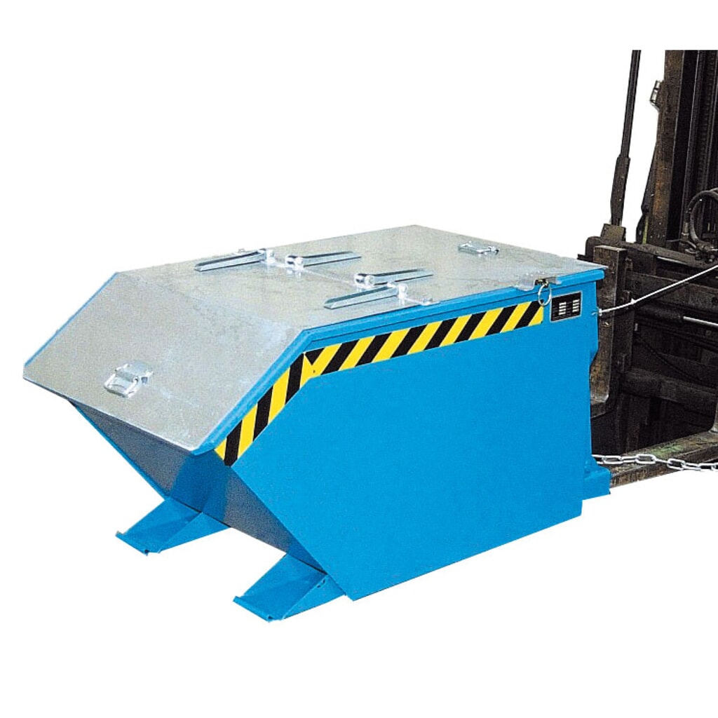 Deksel voor kantelbakken, lage bouwhoogte, voor volume 0,3 m³ Product afbeelding: Deksel voor kantelbakken, lage bouwhoogte, voor volume 0,3 m³