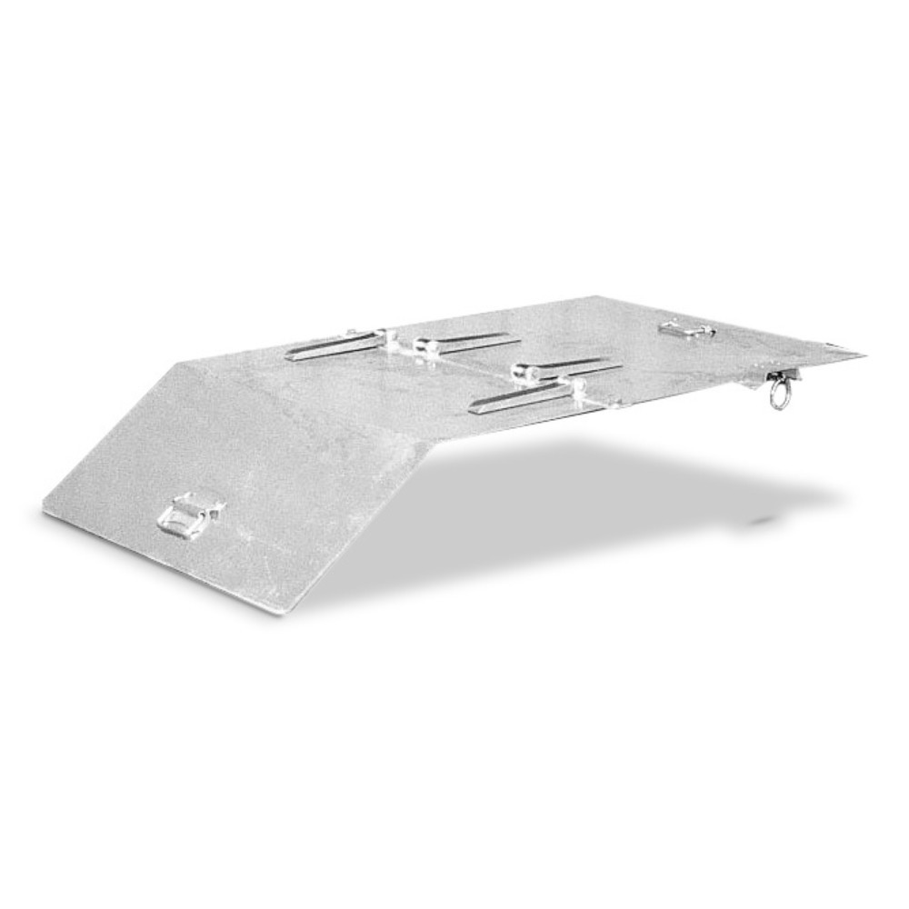 Product afbeelding: Deksel voor minikantelbak/bak voor spaanders, extreem lage bouwhoogte, volumen 0,27 m³