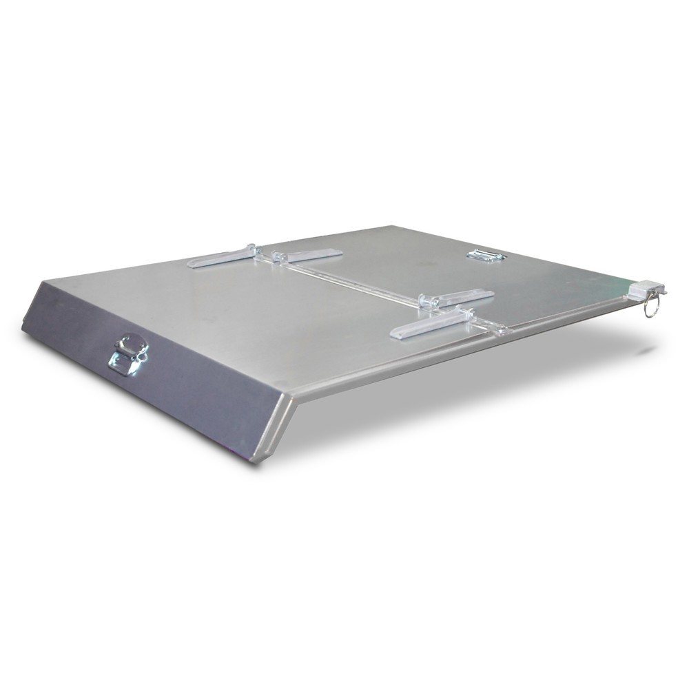 Product afbeelding: Deksel voor minikantelbak/bak voor spaanders, lage bouwhoogte, volumen 0,225 m³