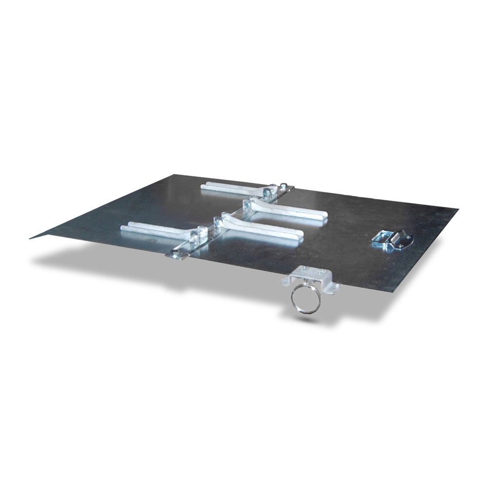 Product afbeelding: Deksel voor minikantelbak/bak voor spaanders, lage bouwhoogte, volume 0,15 m³