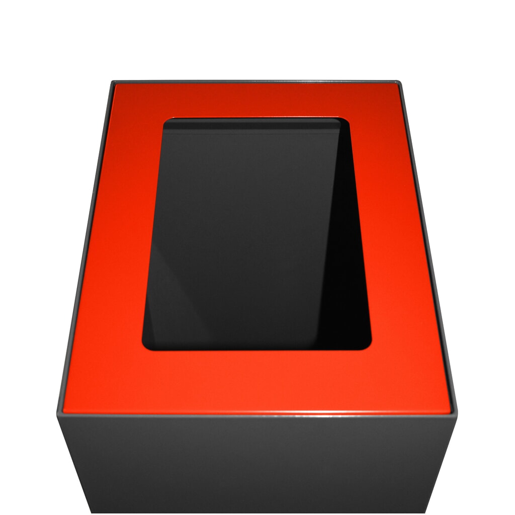 Deksel voor modulair afvalscheidingssysteem, 60 liter, rood Product afbeelding: Deksel voor modulair afvalscheidingssysteem, 60 liter, rood