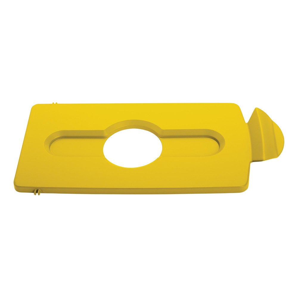 Product afbeelding: Deksel voor recyclingstation Rubbermaid® Slim Jim, opening voor flesinvoer, geel