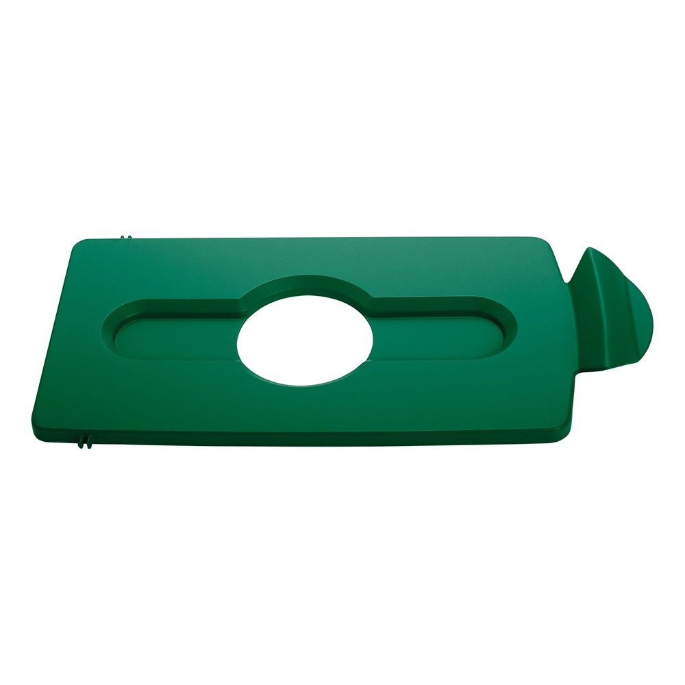 Product afbeelding: Deksel voor recyclingstation Rubbermaid® Slim Jim, opening voor flesinvoer, groen