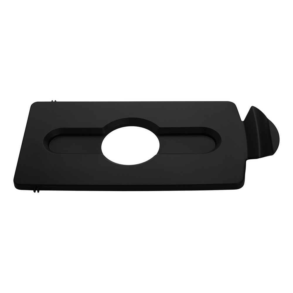Product afbeelding: Deksel voor recyclingstation Rubbermaid® Slim Jim, opening voor flesinvoer, zwart