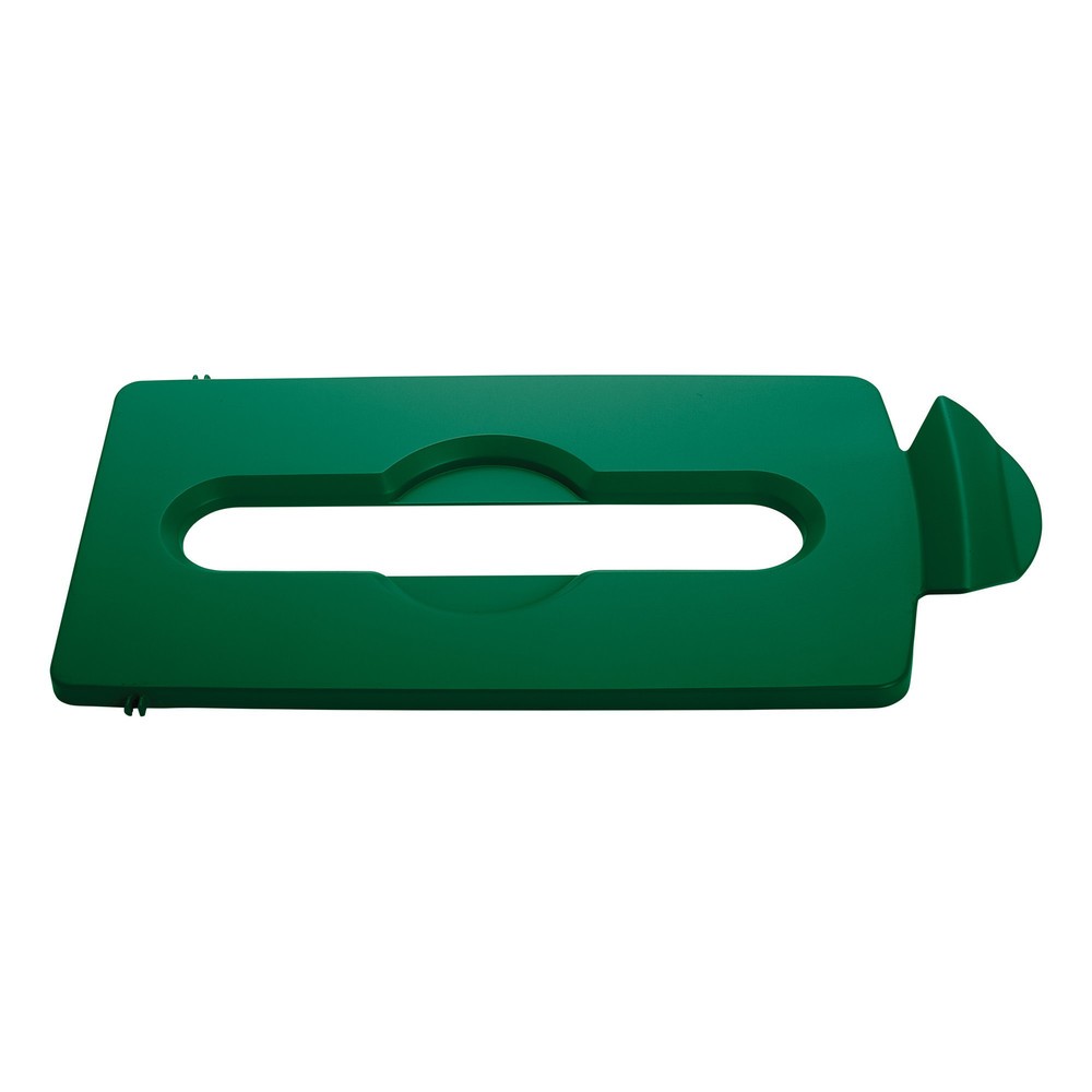 Product afbeelding: Deksel voor recyclingstation Rubbermaid® Slim Jim, opening voor papierinvoer, groen