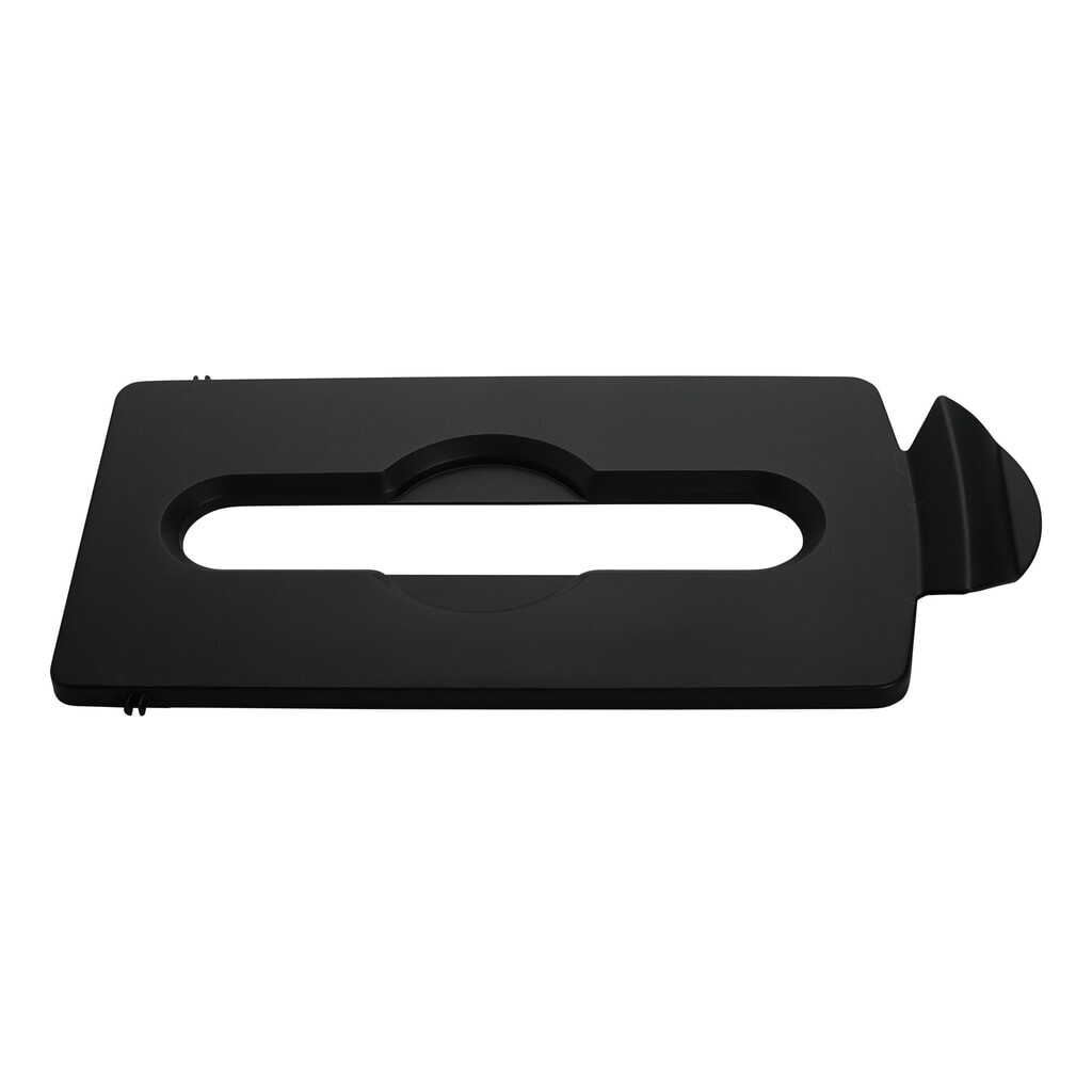 Deksel voor recyclingstation Rubbermaid® Slim Jim, opening voor papierinvoer, zwart Product afbeelding: Deksel voor recyclingstation Rubbermaid® Slim Jim, opening voor papierinvoer, zwart