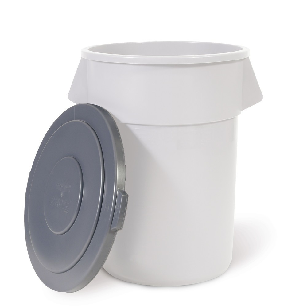Product afbeelding: Deksel voor universele container Rubbermaid® van 76 liter, rond, wit