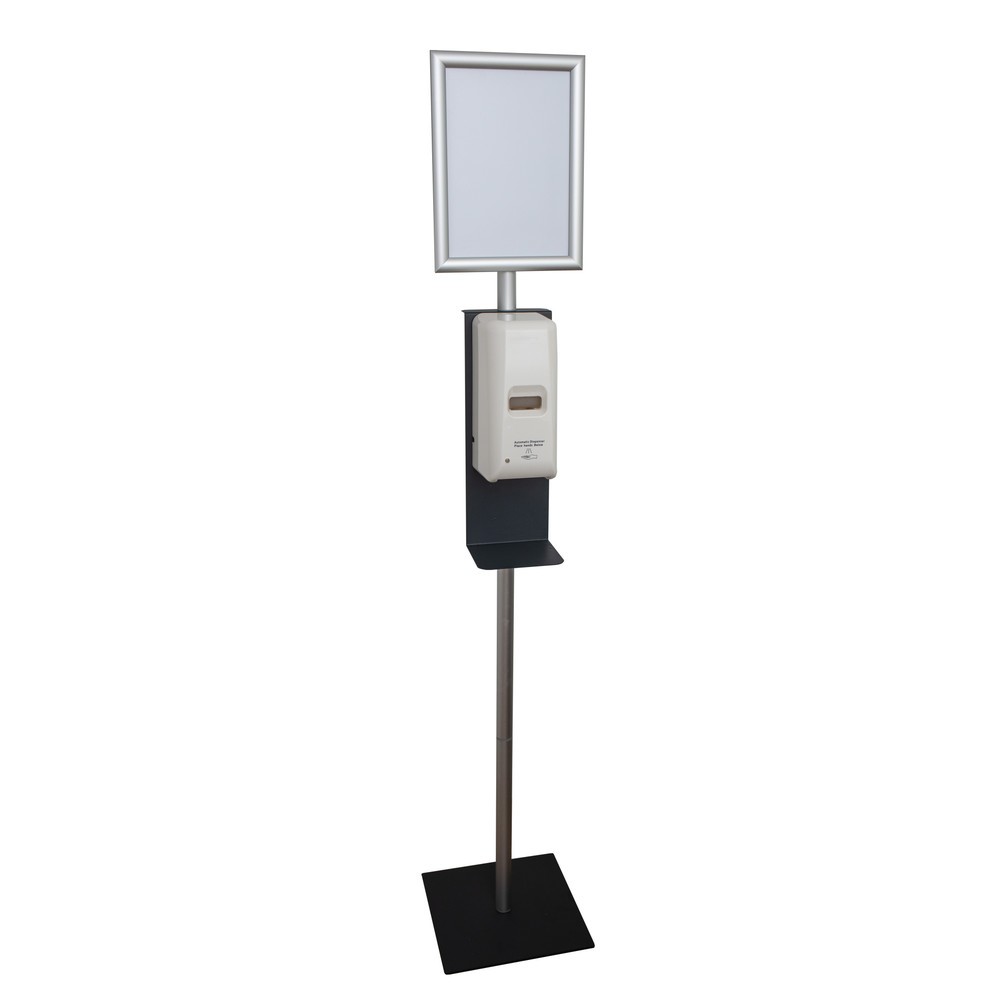 Product afbeelding: Desinfectiezuil, incl. dispenser met sensor en instructiepaneel