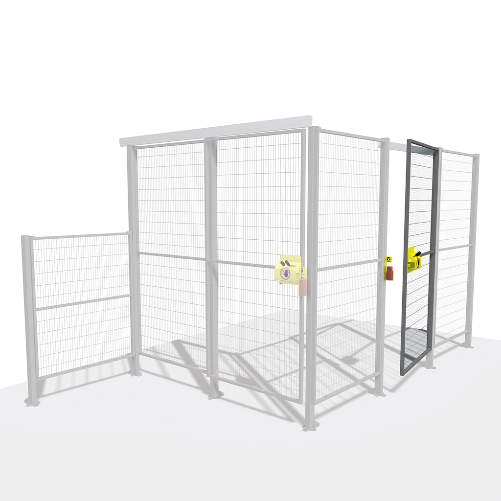 Product afbeelding: Deurset TROAX® SMART FIX met cilinderslot, vleugeldeur