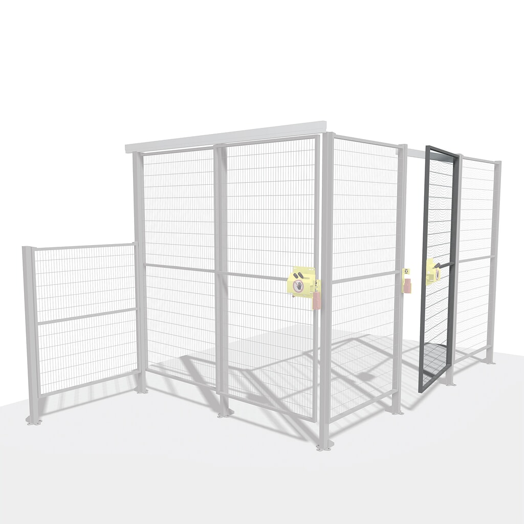 Product afbeelding: Deurset TROAX® SMART FIX met SAFE LOCK, schuifdeur