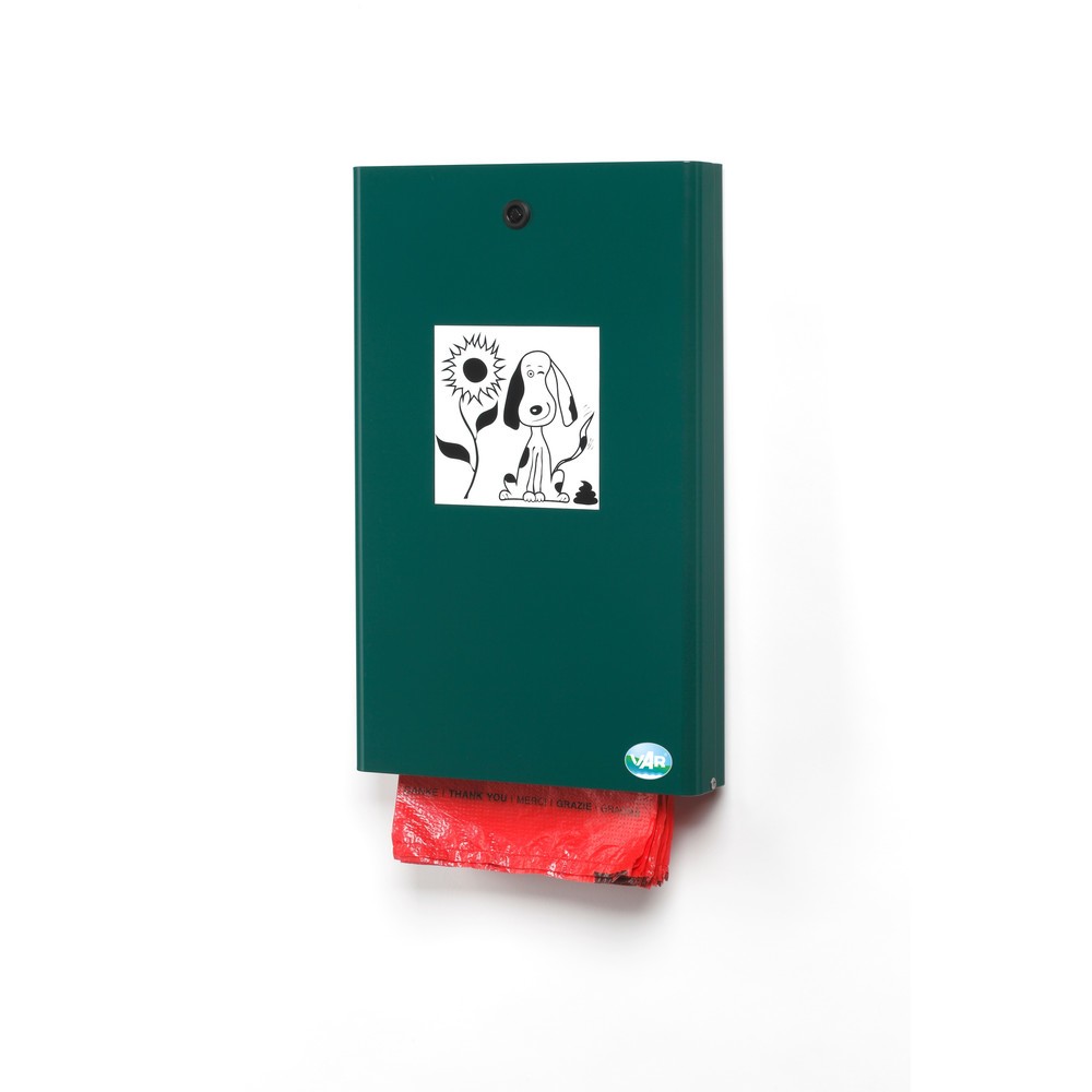 Product afbeelding: Dispenser voor hondenpoepzakjes VAR® DS 2, mosgroen