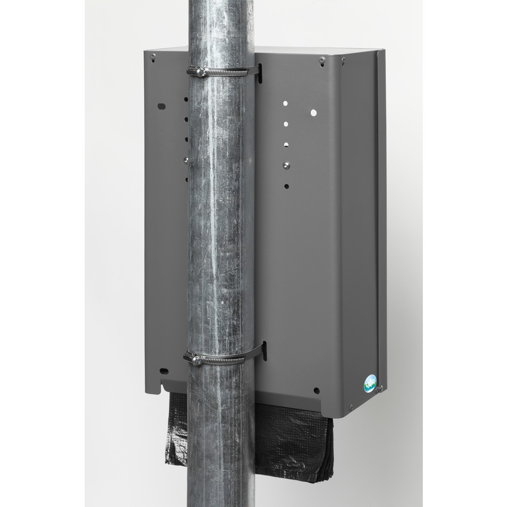 Productafbeelding nr. 2: Dispenser voor hondenpoepzakjes VAR® DS 6, ijzer metallic