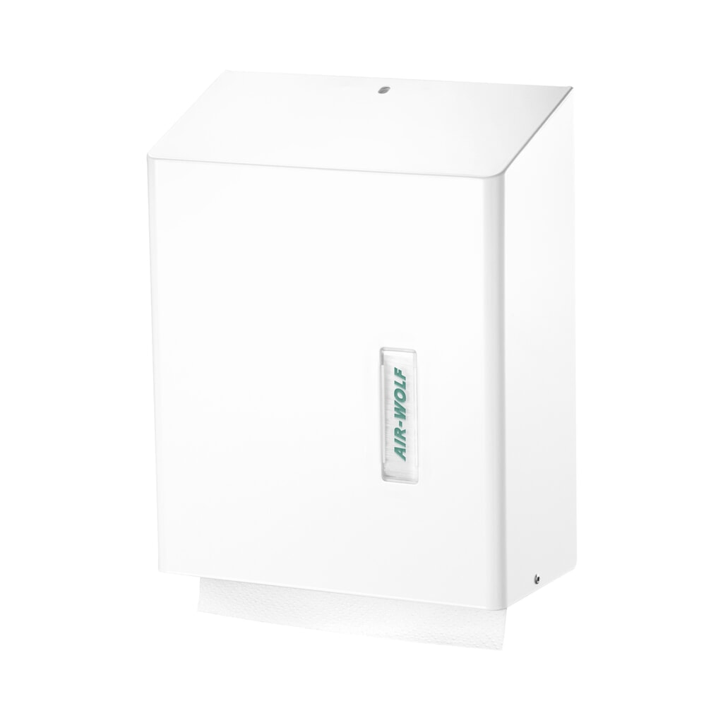 Product afbeelding: Dispenser voor papieren handdoekjes Air-Wolf voor ca. 500 papieren handdoekjes serie Omega wit