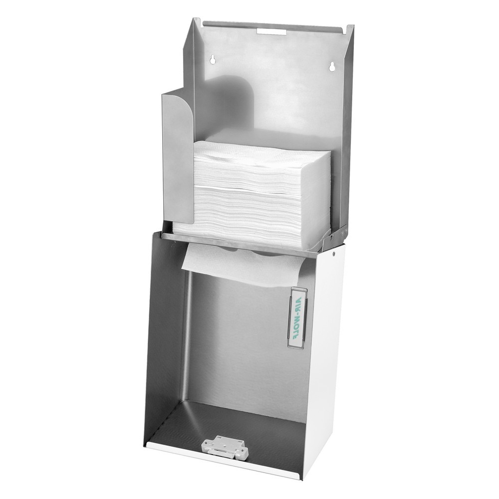 Productafbeelding nr. 2: Dispenser voor papieren handdoekjes Air-Wolf voor ca. 500 papieren handdoekjes serie Omega wit