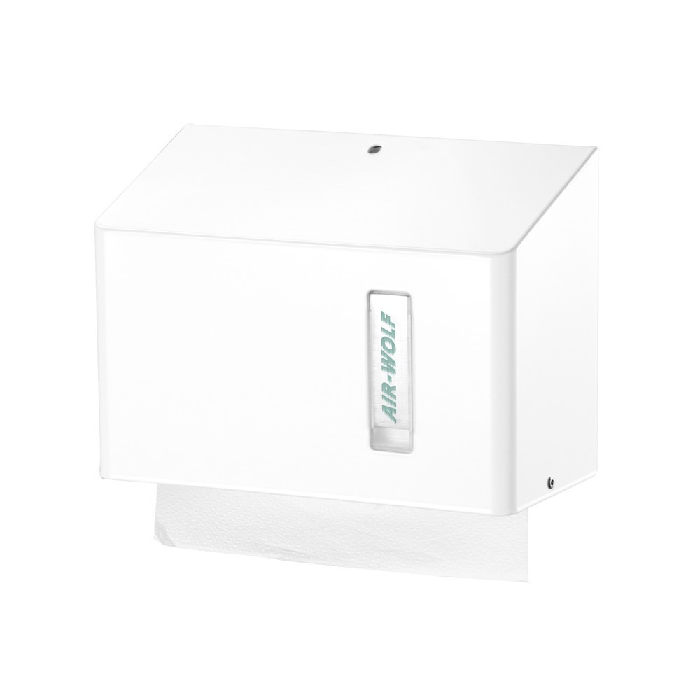 Product afbeelding: Dispenser voor papieren handdoekjes Air-Wolf voor interfold papier ca. 300 doekjes serie Omega wit