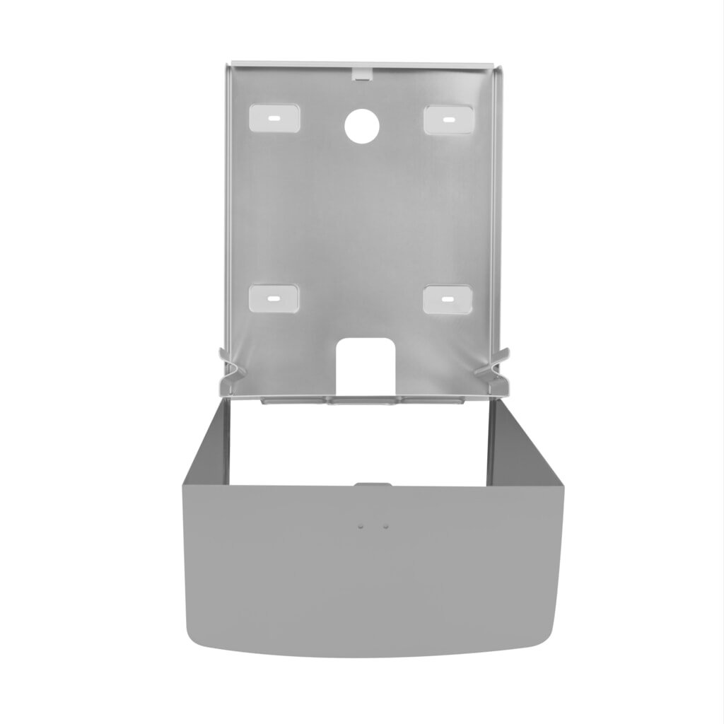 Dispenser voor papieren handdoekjes Air-Wolf voor max. 600 vouwhanddoekjes geborsteld roestvrij staal Productafbeelding nr. 3: Dispenser voor papieren handdoekjes Air-Wolf voor max. 600 vouwhanddoekjes geborsteld roestvrij staal