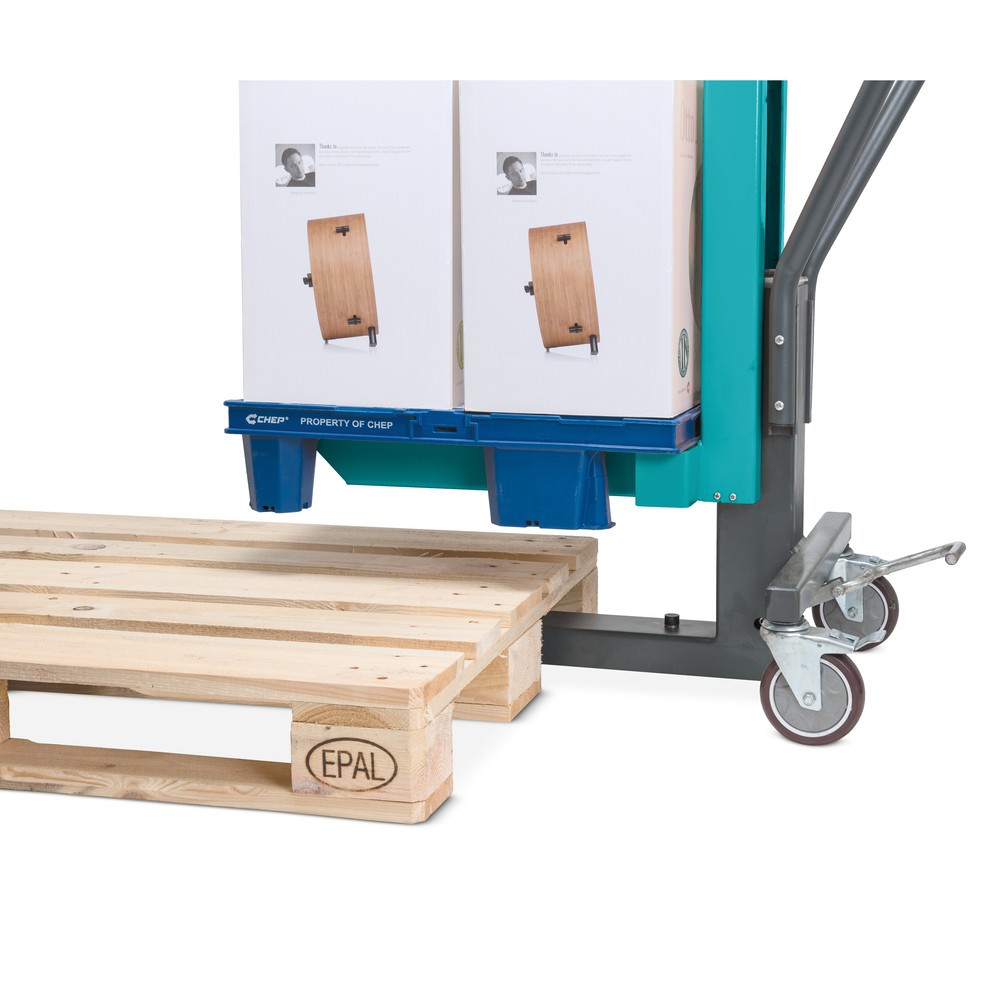 Productafbeelding nr. 6: Display-palletheffer Ameise®, RAL 5018 turquoiseblauw