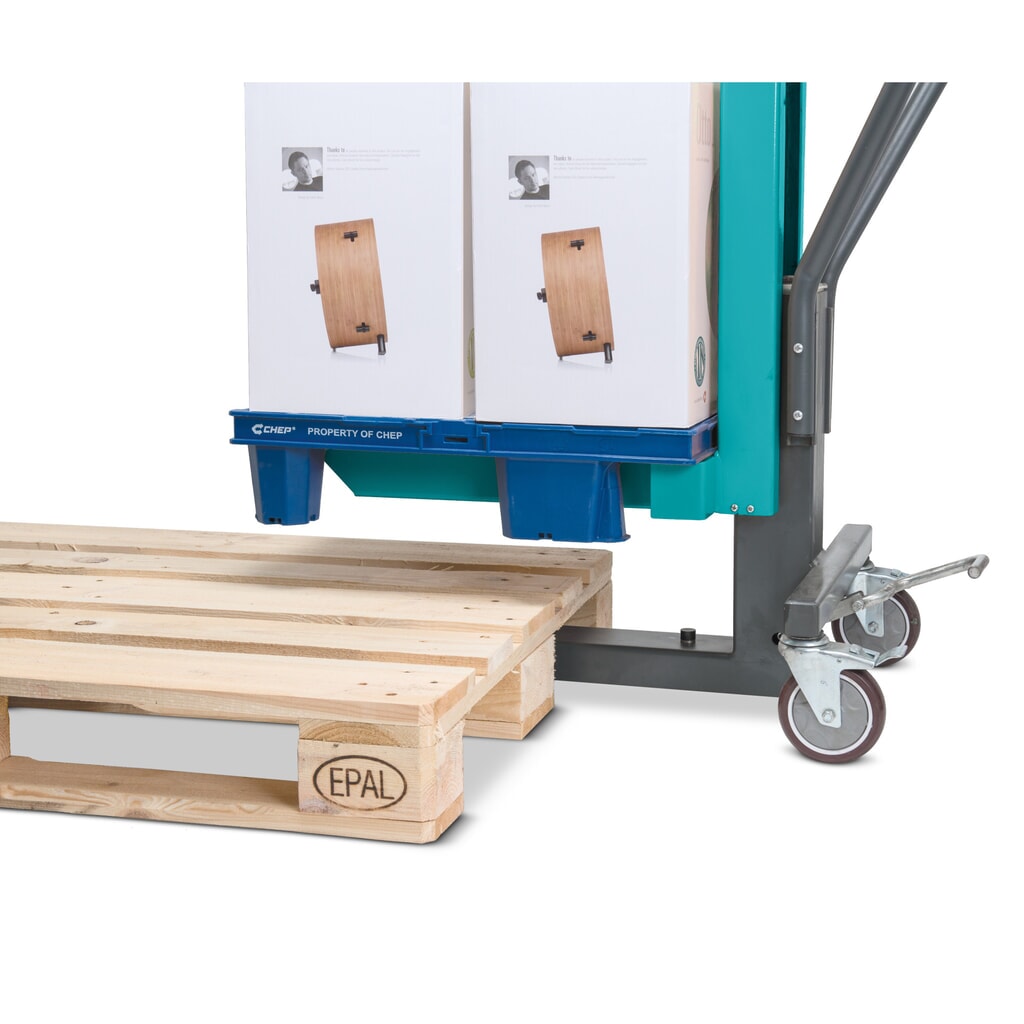 Productafbeelding nr. 7: Display-palletheffer Ameise®, RAL 5018 turquoiseblauw