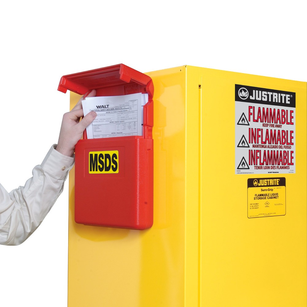Productafbeelding nr. 2: Documentenbox voor Justrite® veiligheidskasten, midden, opening bovenaan