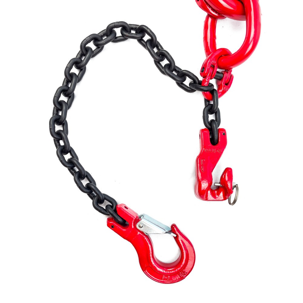 Productafbeelding nr. 4: Dolezych DoKett ketting, 4 streng, nominale dikte 8 mm, lengte 2 m, met verkorte haak