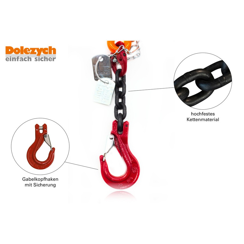 Productafbeelding nr. 2: Dolezych spanspanketting, 1 stuk, PowerLash met DORA ratelspanner, 6.300 daN, lengte 6 m