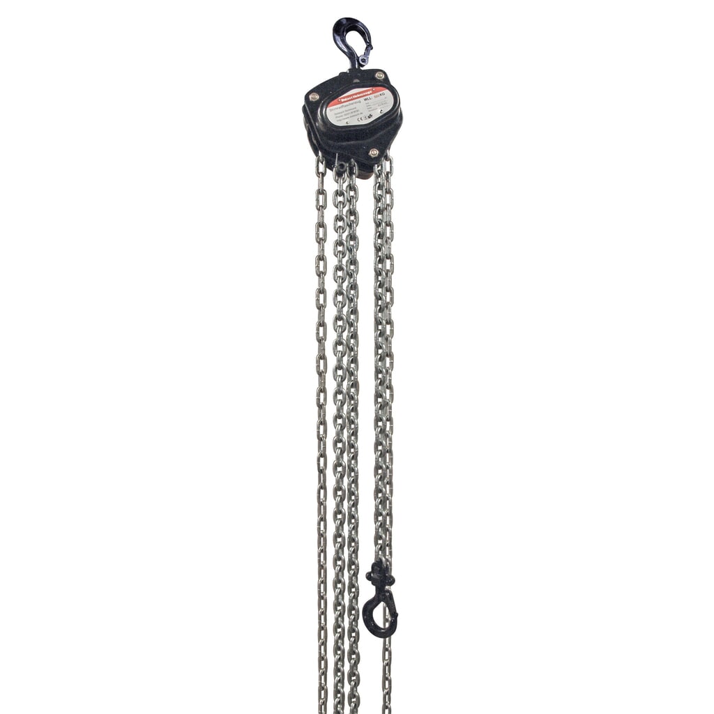 Product afbeelding: Dolezych handkettingtakel Black Series, draagvermogen 500 kg, lengte 1,50 m