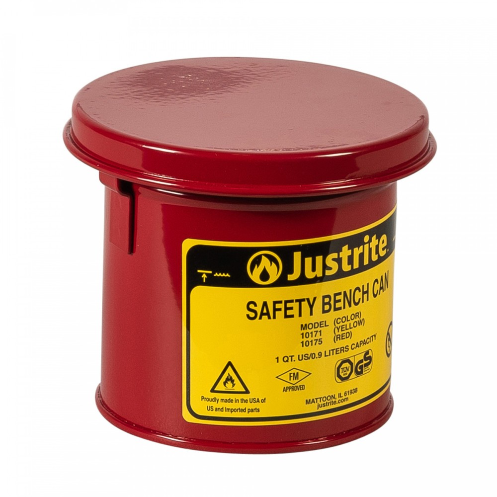 Product afbeelding: Dompelbak Justrite® met klapdeksel, 1 liter