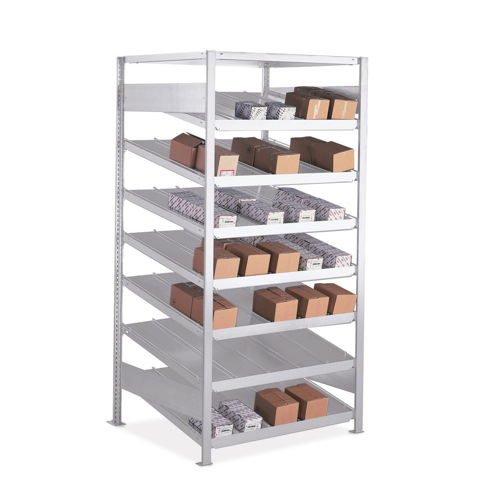 Product afbeelding: Doorrolstelling META, BV, dubbelzijdig, met legborden, diepte 1.600 mm