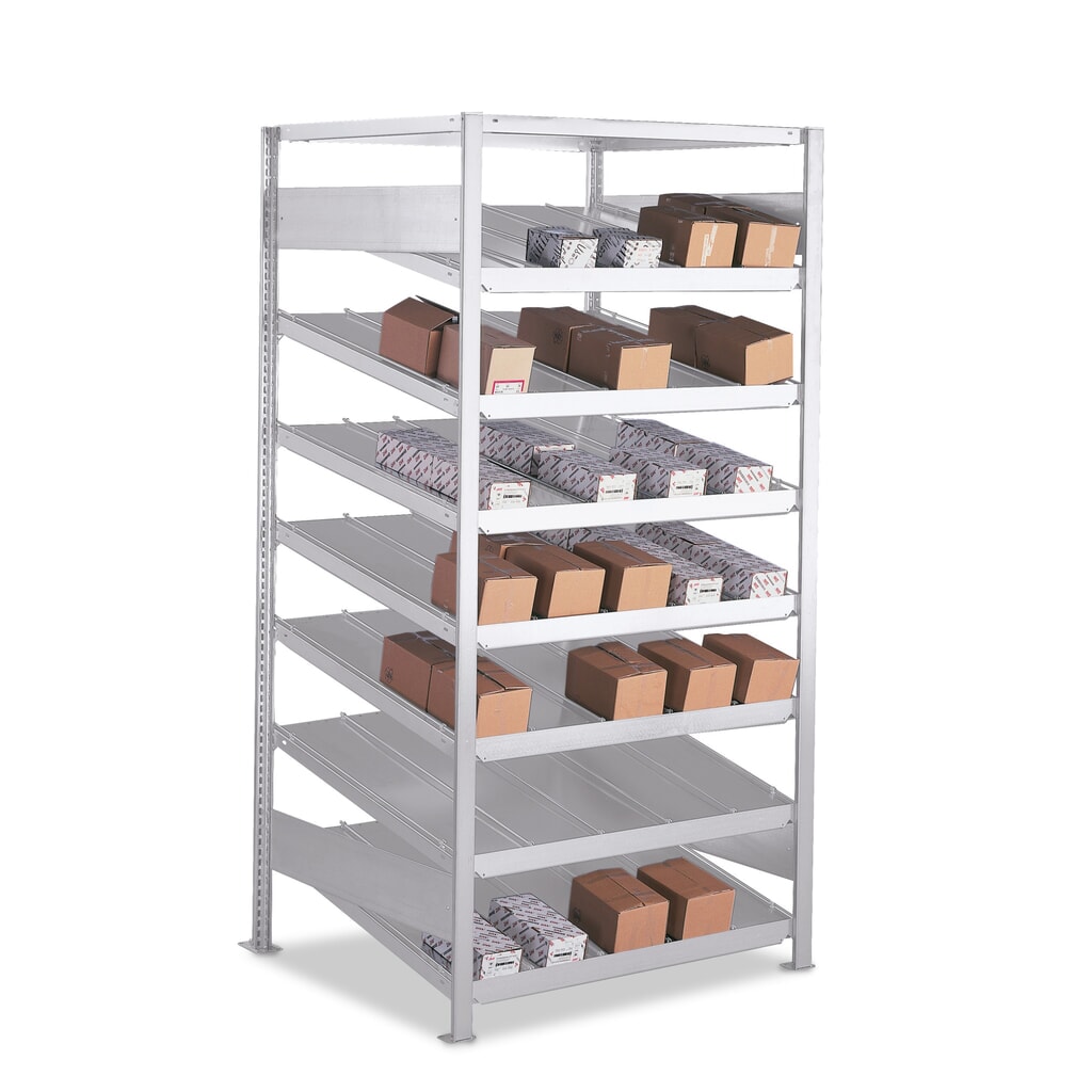 Product afbeelding: Doorrolstelling META, BV, eenzijdig, met legborden, diepte 500 mm