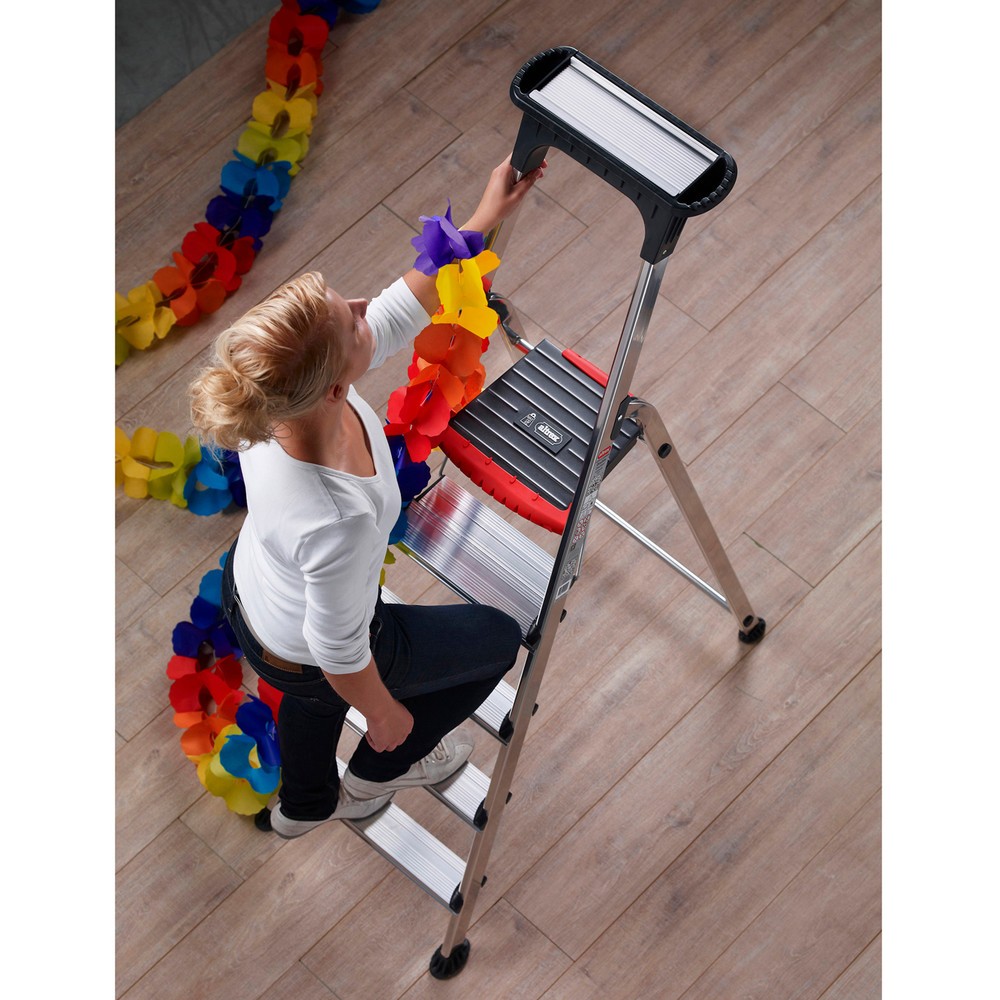 Productafbeelding nr. 2: Double Decker - aluminium ladder, 3 treden